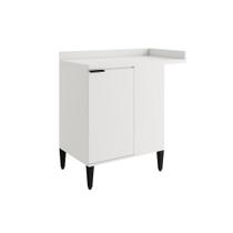 Balcão de Cozinha Alpha 2508 Canto Reto c/ 1 Porta c/ Tampo 94cm Branco - Carraro Balcão de Cozinha Alpha 2508 Canto Reto c/ 1 Porta c/ Tampo 94cm Branco - Carraro