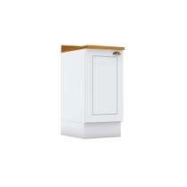 Balcão de Cozinha Americana 1 Porta c/Tampo 40cm Branco - Henn