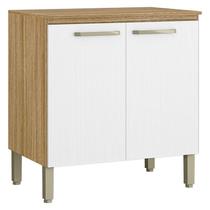 Balcão de Cozinha Ametista 2 Portas 80 cm Freijó Supremo - Kits Paraná