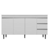 Balcão de Cozinha Andréia com Tampo 160 cm Branco AJL Balcão de Cozinha Andréia com Tampo 160 cm Branco AJL