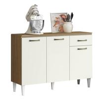 Balcão de Cozinha Atenas 120cm 3 Portas Atacama/Off White