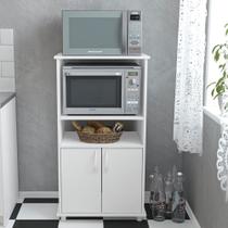 Balcão de Cozinha Blumenau Espaço para Forno e Microondas Branco - Politorno