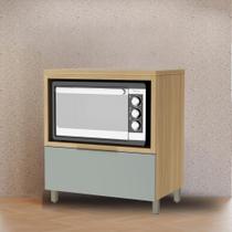 Balcão de Cozinha Com Tampo 1 Gaveta Nicho Pra Forno 100 MDF