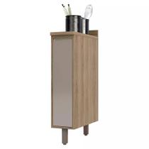 Balcão de Cozinha com Tampo 20 cm 1 Porta de abrir 1 Prateleira Mel Luciane Móveis