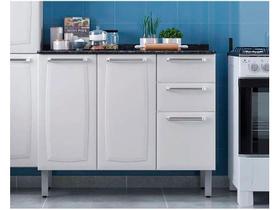 Balcão de Cozinha com Tampo 3 Portas 2 Gavetas Luce - Itatiaia