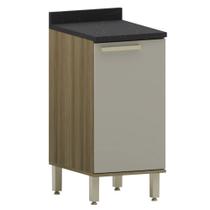 Balcão de Cozinha Com Tampo 40cm Nádia Mocca/Avelã L01 - Mpozenato
