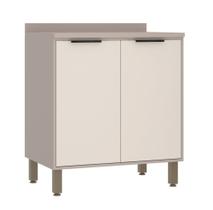 Balcão de Cozinha com Tampo 80 cm 2 Portas Stylo Luciane Móveis Balcão de Cozinha com Tampo 80 cm 2 Portas Stylo Luciane Móveis