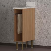 Balcão de Cozinha com Tampo e Porta-Toalhas 20cm Multimóveis CR20459