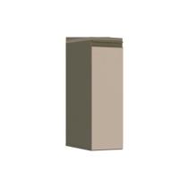 Balcão de Cozinha Connect c/ Porta Condimentos c/Tampo Duna/Cristal - Henn