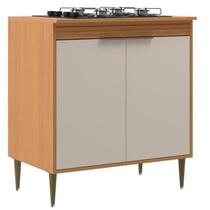 Balcão de Cozinha Cooktop 2 Portas 80cm Angelin/Off White - Francini Móveis Sul