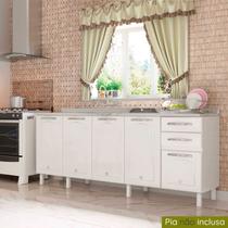 Balcão de Cozinha de Aço 5 Portas para Pia Star New