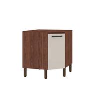 Balcão de Cozinha de canto oblíquo com tampo ametista kits parana