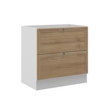 Balcão de Cozinha Ditália Berlim 2Gv Carv/Br CD-1029
