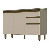 Balcão de Cozinha Évelin com Tampo 120 cm Duna Cristal Henn