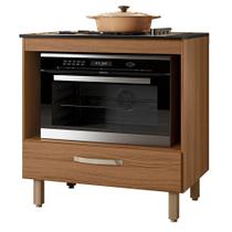 Balcão de Cozinha Fit 80 com Tampo MDP para Cooktop - Nicioli