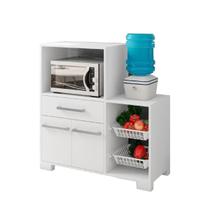 Balcao de Cozinha Fruteira Cuba Branco Casa Mobilia