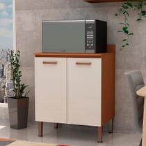 Balcão De Cozinha Genialflex Essência Multiuso Freijó Branco