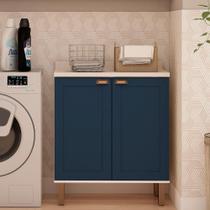 Balcão de Cozinha Genialflex Iluminata 80cm Sem Tampo Br Az