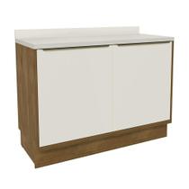 Balcão de Cozinha Grande com Tampo Herval Ten, 100% MDF, 2 Portas 120 cm Balcão de Cozinha Grande com Tampo Herval Ten, 100% MDF, 2 Portas 120 cm