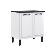 Balcão de Cozinha Itatiaia em Aço 2Portas Branco New Premium