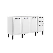 Balcão de Cozinha Itatiaia New Premium 4 Portas 2 Gavetas Sem Tampo Branco Balcão de Cozinha Itatiaia New Premium 4 Portas 2 Gavetas Sem Tampo Branco