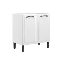 Balcão de Cozinha Itatiaia New Premium em Aço 2 Portas Branco Sem Tampo