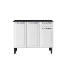 Balcão de Cozinha Itatiaia Rose em Aço. 3 Portas e 1 Gaveta