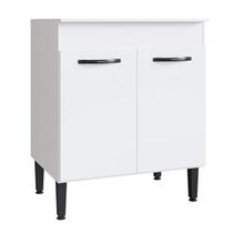 Balcão de Cozinha Light 2 Portas 1 Prateleira Branco - Irm Móveis Balcão de Cozinha Light 2 Portas 1 Prateleira Branco - Irm Móveis