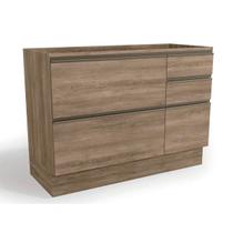 Balcão de Cozinha Maxxi G746 1 Porta e 4 Gavetas p/ Pia 120cm Nogal - Kappesberg Balcão de Cozinha Maxxi G746 1 Porta e 4 Gavetas p/ Pia 120cm Nogal - Kappesberg