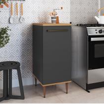 Balcão de Cozinha Minimalista com Tampo 40cm 1 Porta Isabelle Delmarco Balcão de Cozinha Minimalista com Tampo 40cm 1 Porta Isabelle Delmarco