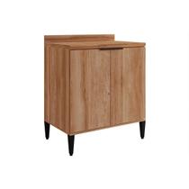 Balcão de Cozinha Modulado Alpha 2507 2 Portas c/ Tampo 80cm Freijo - Carraro Balcão de Cozinha Modulado Alpha 2507 2 Portas c/ Tampo 80cm Freijo - Carraro