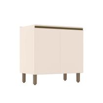 Balcão de Cozinha Modulado Connect c/2 Portas s/Tampo 80x52x81cm Off White - Henn Balcão de Cozinha Modulado Connect c/2 Portas s/Tampo 80x52x81cm Off White - Henn