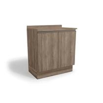 Balcão de Cozinha Modulado Maxxi G744 2 Portas c/ Tampo Nogal - Kappesberg