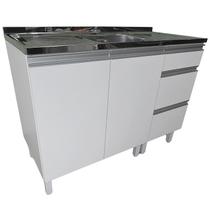 Balcão de Cozinha Modular em MDF Sem cuba