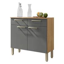 Balcão de Cozinha Nala Plus Freijó Gris - Kits Paraná