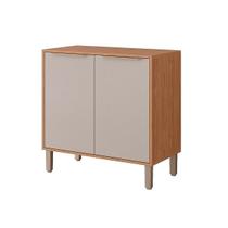 Balcão de Cozinha p/ Cooktop Divina 2 Portas 80cm Freijo/Off White - MGM