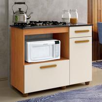 Balcão de Cozinha para Cooktop 2 Portas 1 Gaveta 1 Nicho para Forno