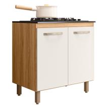 Balcao de Cozinha Para Cooktop 80 cm Chef Freijó Off Cristal NC1 - EHD