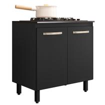 Balcao de Cozinha Para Cooktop 80 cm Chef Preto NC1 - EHD