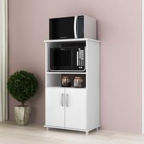 Balcão de Cozinha para Forno e Micro-Ondas 2 Portas Bf 252 Branco