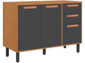 Balcão de Cozinha para Forno ou Micro-ondas Itatiaia 3 Portas 2 Gavetas Nápoles