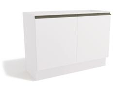 Balcão De Cozinha Para Pia 120 Cm Maxxi 2 Portas G745 Cor Branco