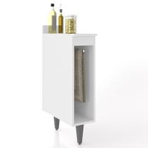 Balcão De Cozinha Porta Pano 20cm Pérola Z34 Branco Mpozenato