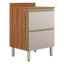 Balcão de Cozinha Proença 60cm 1 Porta e 1 Gaveta com Tampo MDF - Demartêz