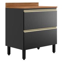 Balcão de Cozinha Proença 80cm 1 Porta e 1 Gaveta com Tampo MDF - Demartêz Balcão de Cozinha Proença 80cm 1 Porta e 1 Gaveta com Tampo MDF - Demartêz