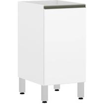 Balcão de Cozinha sem Tampo 40cm 1 Porta Pérola Luciane Móveis