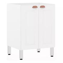 Balcão de Cozinha sem Tampo 60cm 2 Portas Cristal Luciane Móveis