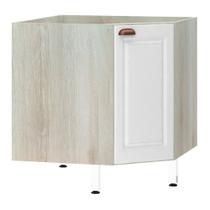 Balcão de Cozinha sem Tampo Canto Diagonal 1 Porta Agatha Luciane Móveis