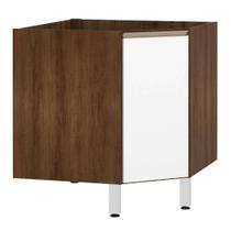 Balcão de Cozinha sem Tampo Canto Diagonal 1 Porta Jade Luciane Móveis