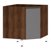 Balcão de Cozinha sem Tampo Canto Diagonal 1 Porta Jade Luciane Móveis